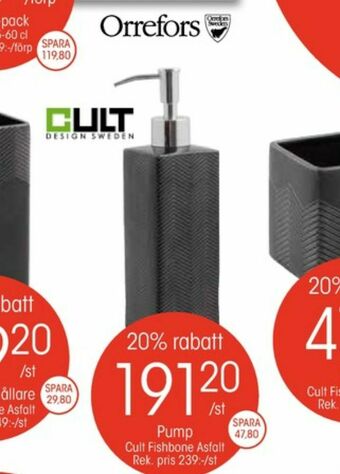 EKO Cult Design Sweden Tvålpump erbjuda