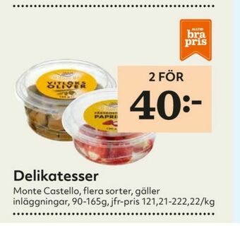 Hemköp Monte Castello Inläggningar erbjuda