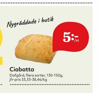 Hemköp Dafgårds Butiksbakat matbröd erbjuda