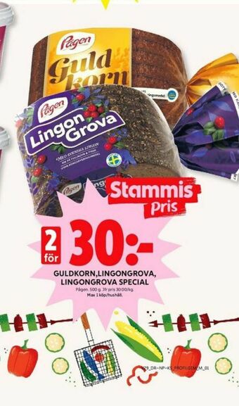 ICA Kvantum LingonGrova Rågbröd erbjuda