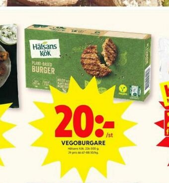 ICA Kvantum Hälsans Kök Vegetarburgare erbjuda