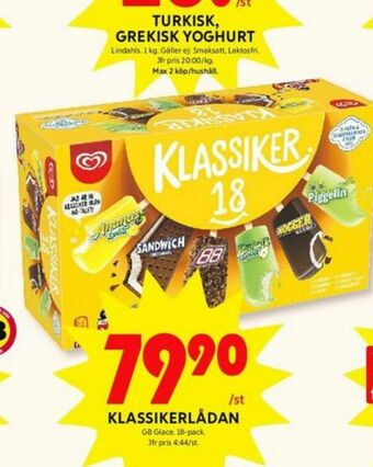 ICA Kvantum GB Klassiker Glasspinnar erbjuda