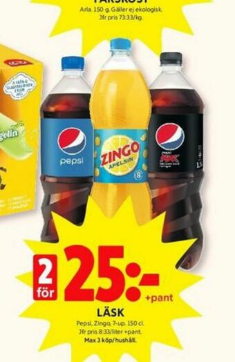 ICA Kvantum Pepsi Läskedryck erbjuda