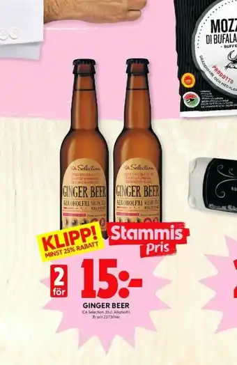 ICA Kvantum Ginger Beer Öl erbjuda
