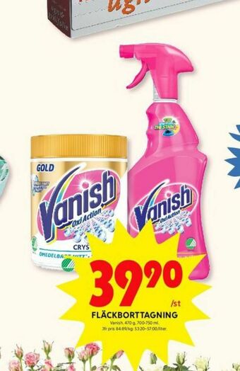 ICA Kvantum Vanish Oxi Action Fläckborttagning erbjuda