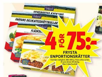 ICA Maxi Dafgårds Färdigrätter erbjuda