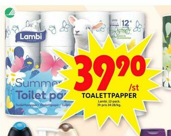 ICA Maxi Decorated Toalettpapper erbjuda