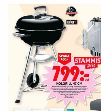 ICA Maxi Weber Klotgrill erbjuda