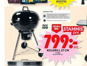 ICA Maxi FCC BBQ Klotgrill erbjuda