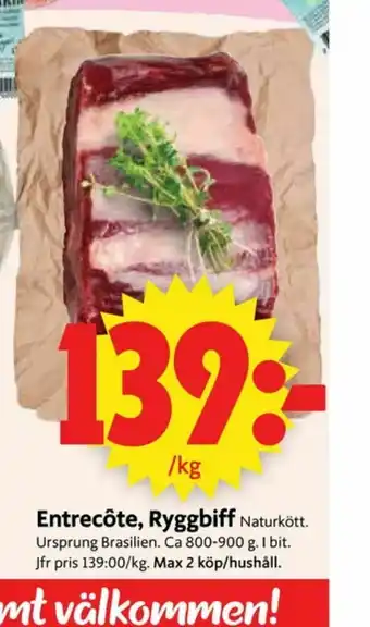 Naturkött Ryggbiff