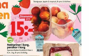 ICA Supermarket ICA Nektariner erbjuda