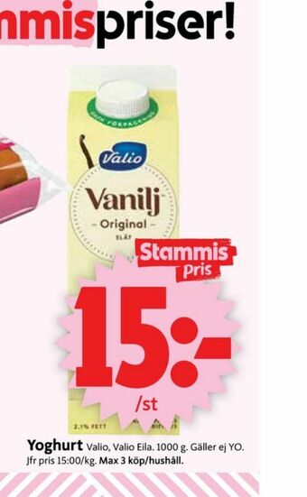 ICA Supermarket Valio Yoghurt erbjuda