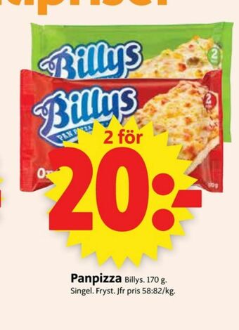 ICA Supermarket Billys Pizza erbjuda