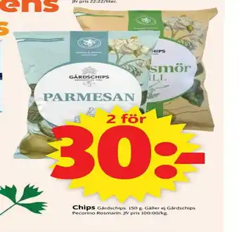 ICA Supermarket Gårdschips Chips erbjuda