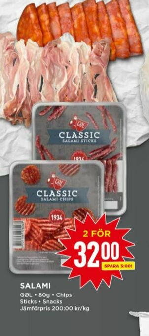 Gøl Salami Sticks