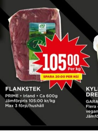 Willys Prime Flankstek erbjuda