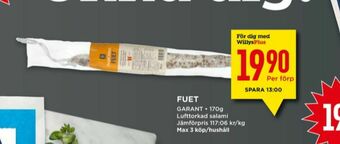 Willys Garant Salami erbjuda
