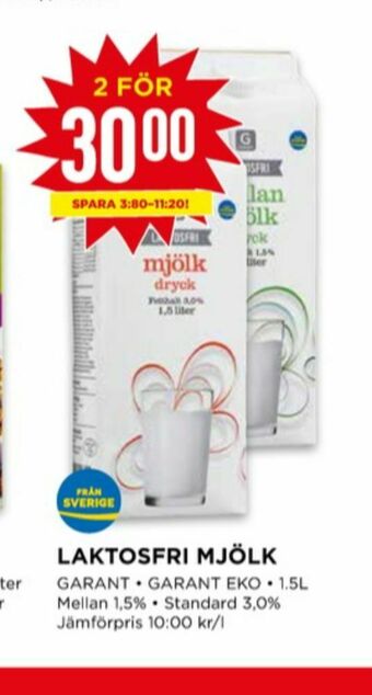 Willys Garant Mellanmjölk erbjuda