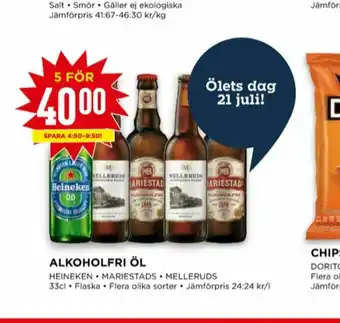 Willys Heineken 0.0 Öl erbjuda