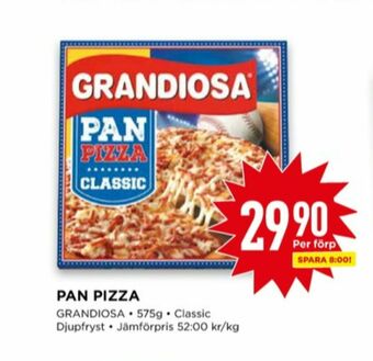 Willys Grandiosa Pizza erbjuda