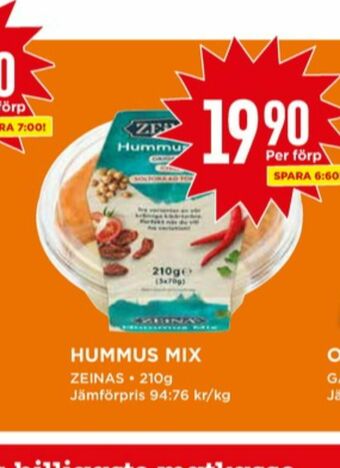 Willys Zeinas Hummus erbjuda