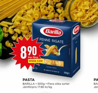 Willys Barilla Pasta sorterad erbjuda