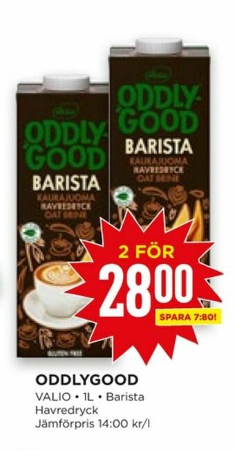 Willys Valio Oddlygood Barista Havredryck erbjuda