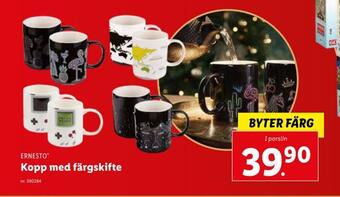 Kopp med färgskifte