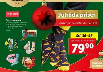 Lidl Soxo strumpor erbjuda