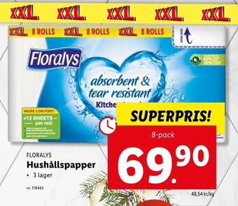 Lidl Hushållspapper erbjuda