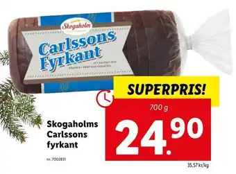 Lidl Skogaholms carlssons fyrkant erbjuda