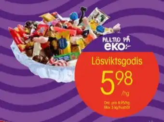 EKO Qnect lösviktsgodis erbjuda