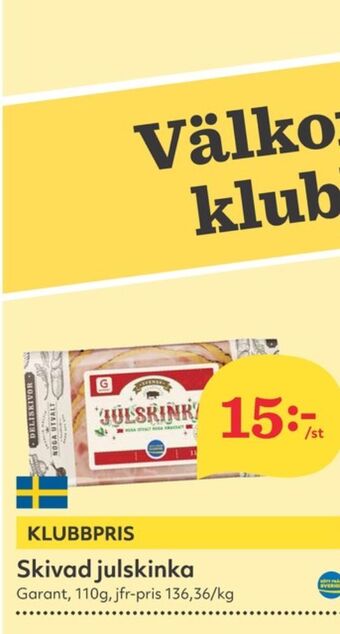 Hemköp Garant julskinka erbjuda