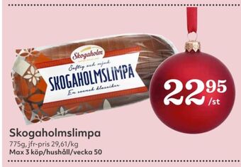 Hemköp Skogaholmslimpa erbjuda