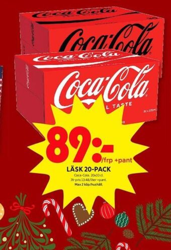 ICA Kvantum Coca cola läskedryck erbjuda