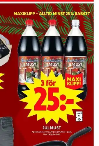 ICA Maxi Apotekarnes julmust erbjuda
