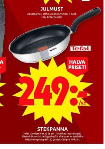 ICA Maxi Tefal stekpanna erbjuda