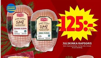 ICA Maxi Scan julskinka erbjuda