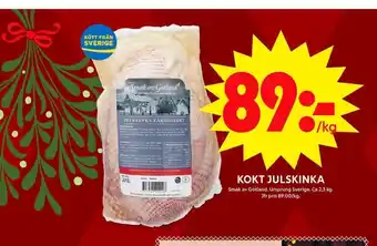 Smak av gotland julskinka