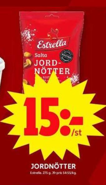 ICA Maxi Estrella jordnötter erbjuda