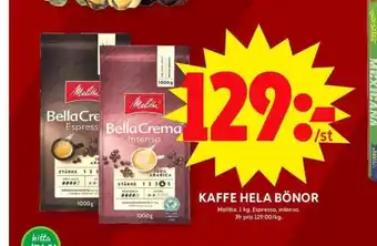 Intenso kaffebönor