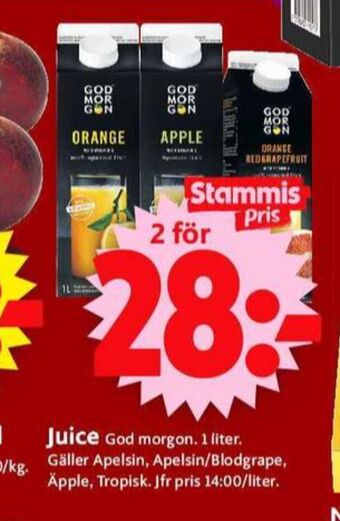 ICA Supermarket God morgon juice erbjuda