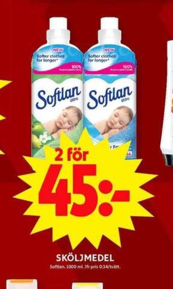 ICA Maxi Softlan sköljmedel erbjuda