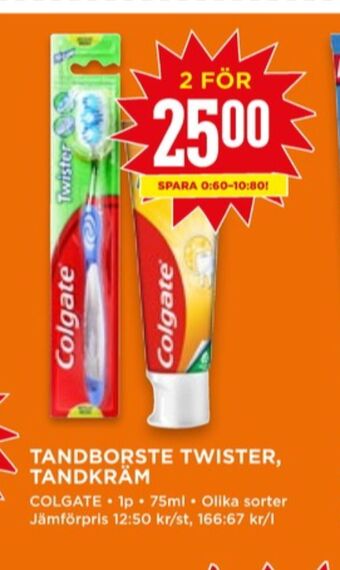 Willys Colgate tandborste erbjuda
