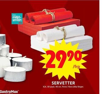 ICA Maxi Ica servetter erbjuda