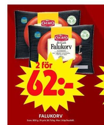 ICA Maxi Scan falukorv erbjuda