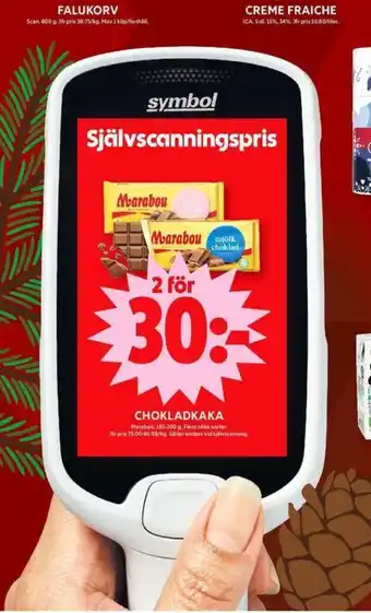ICA Maxi Mjölkchoklad chokladkaka erbjuda