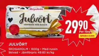 Julvört vörtbröd