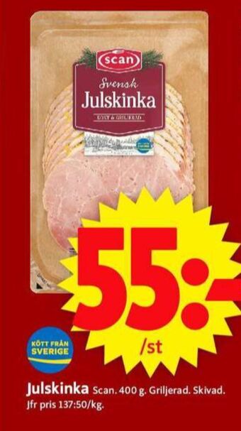 ICA Supermarket Scan julskinka erbjuda