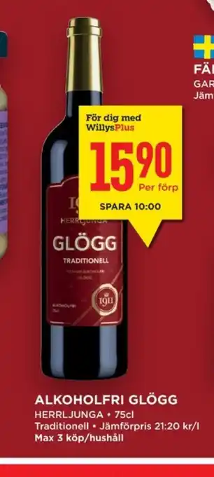 Willys Hemma Herrljunga glögg erbjuda